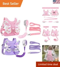 3-in-1 Toddler Harness Leash with Cute Butterfly Pattern – Comfort & Security