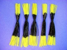 5  Silicone Skirt Black/Chart Tip  5-200 Fish Lure Spinnerbait Buzz  jig tackle