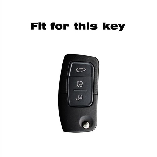 Funda protectora con llave plegable para coche de poliuretano termoplástico para Ford Focus MK2 Fiesta Mondeo Galaxy - Imagen 2 de 9