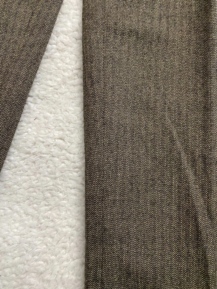 Apt. 9 Pantalones forrados marrones rectos de mezcla de lana calce clásico para mujer talla 10 (B1) Foto 3 de 4