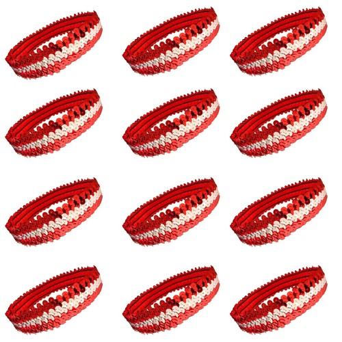 12 1" Stretch Sequin Headbands TEAM SETS Softball Dance Sports Wholesale - Picture 28 of 73