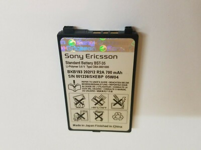 Sony Ericsson BST-33 Battery, Ioni di Litio, Navigatore Sony Ericsson BST-33 Battery, Ioni di Litio, Navigatore