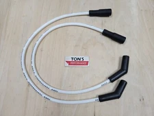 Ton's 8mm Ignition Spark Plug Wires Harley H-D FLT FLHT FLHR FLTR 99-08 White
