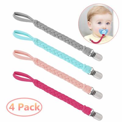 Kids Children Dummy Clip Baby Soother Clips Chain Holder Pacifier Strap SU Kids Children Dummy Clip Baby Soother Clips Chain Holder Pacifier Strap SU