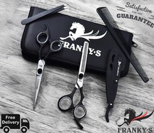 Hair Cutting Scissors Shears Professional Barber 6."inch Hairdressing Black Sand