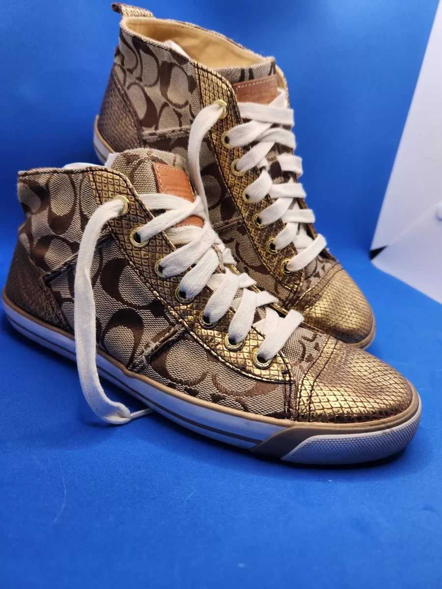 Coach gold shoes sale