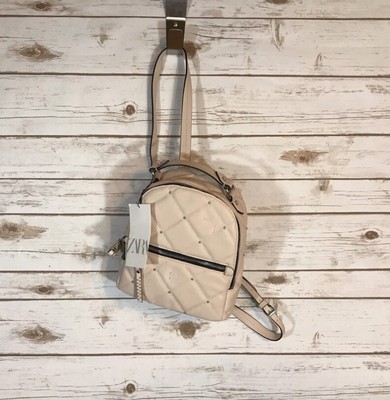 zara studded backpack
