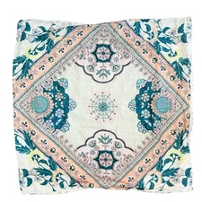 Anthropologie Euro Sham Square "Treven" Design Organic Cotton 26" Pillow Case