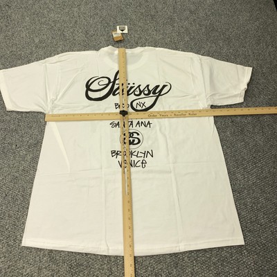 Stussy Dover Street Market World Tour Tee Mens XL White DSM Short 