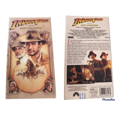 Indiana Jones And The Last Crusade VHS 1989 with watermark New, factory SEALED