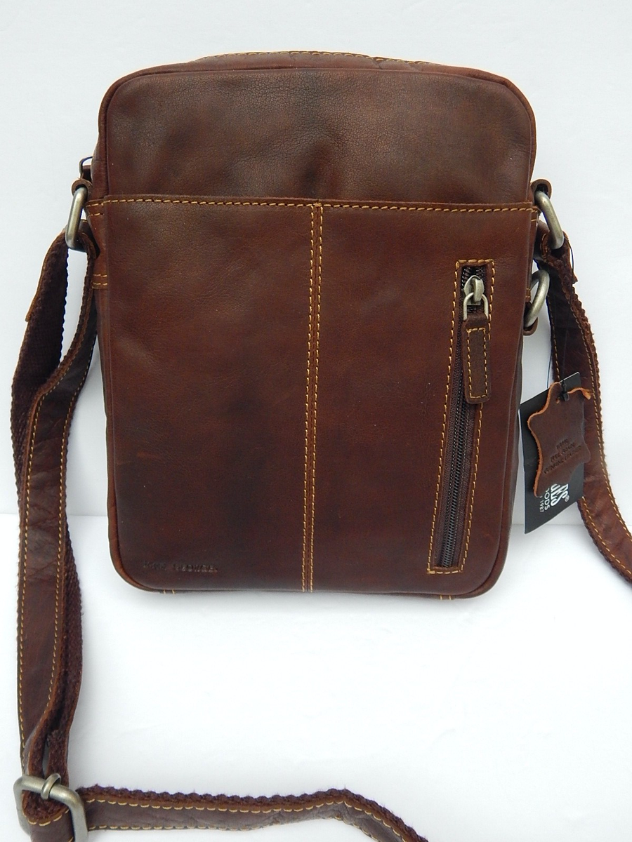 JACK GEORGES FINE LEATHER GOODS VOYAGER SLIM ZIPRED CROSSBODY 7213