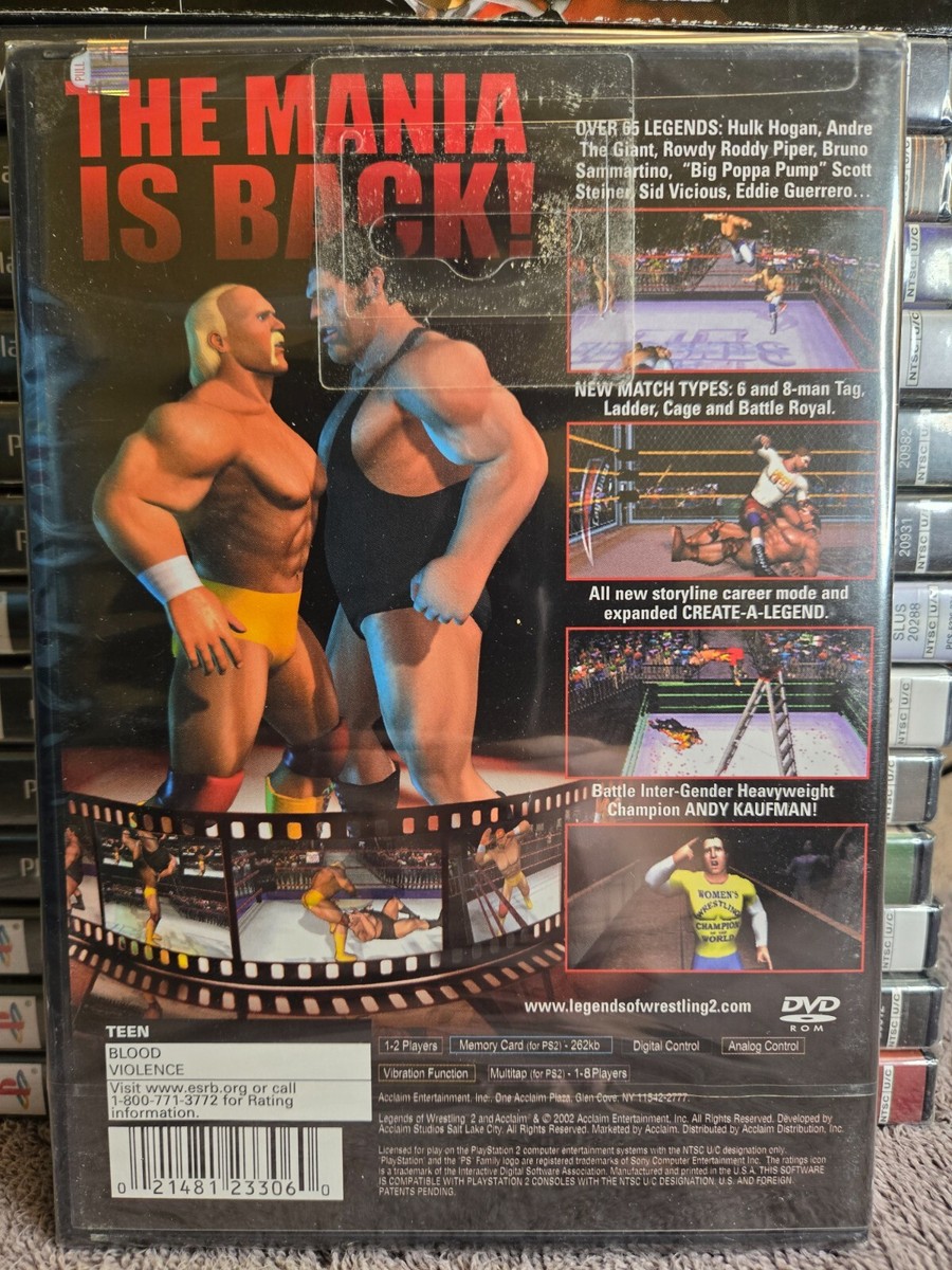 新品未使用　海外版　アドバンス　LEGENDS OF WRESTLING Ⅱ Legends of Wrestling II (Sony PlayStation 2, 2002) for sale
