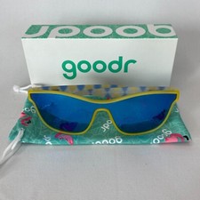 Goodr VRG Blue Yellow Polarized Golf Sunglasses You're Up Europe NEW
