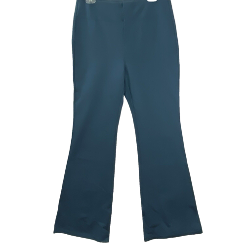 Halara Flex NEW Large High Waisted Back Side Pocket Slight Flare Work Pants Teal
