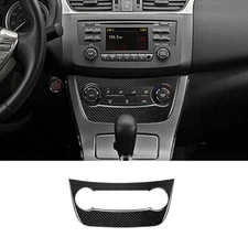 Carbon Fiber Central A/C Console Cover Trim For Nissan Sentra 2013-2019 Type A