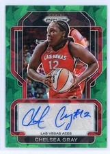 2022 Panini Prizm WNBA Signatures SG-CGY Chelsea Gray Green Ice Auto
