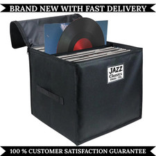 Vinyl Record Storage Box for 90 12 Inch LPs Waterproof Foldable Organizer