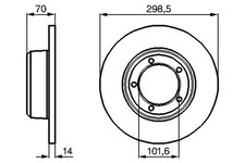 Bremssatz (2 Bremsscheiben) BOSCH 0 986 478 827 LAND ROVER DEFENDER
