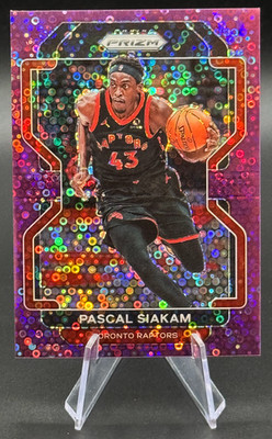 2021-22 Pascal Siakam /75 Panini Prizm Fast Break Purple Disco Prizm #174 Pacers