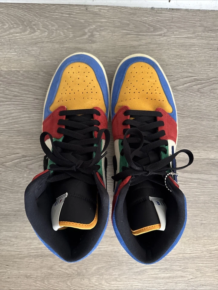 Blue the Great x Air Jordan 1 Mid Fearless EE. UU. 10,5 Foto 3 de 4