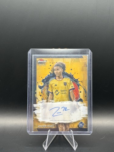 Topps Finest 2024 Gold Auto /50 Zavier Gozo Only Rookie Auto Real Salt Lake