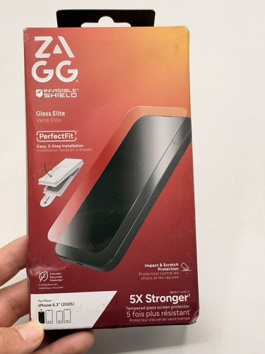 ZAGG InvisibleShield Glass Elite Screen Protector iPhone 6.3 2025 PerfectFit