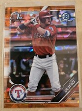 2019 Bowman Draft Chrome Sapphire JOSH JUNG Orange Refractor RC Rookie /25