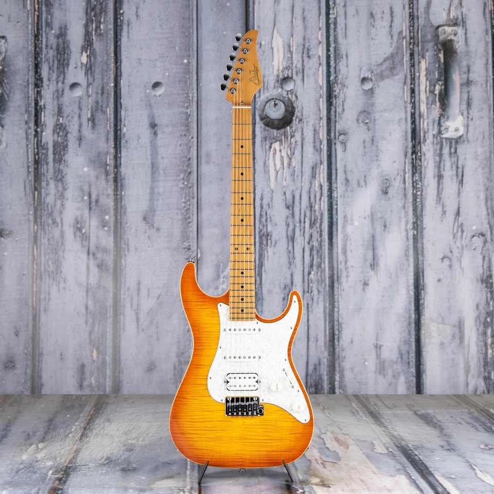 Suhr Standard Plus, HSS, Trans Honey Amber Burst Foto 4 de 4