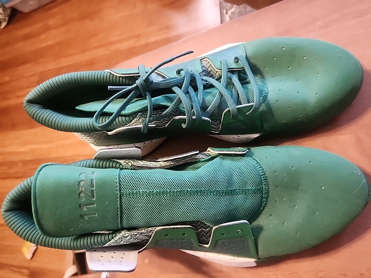 Adidas Men's Green Basketball Shoes Brooklyn Style 11222 Sz 17 No Strings thumbnail 2