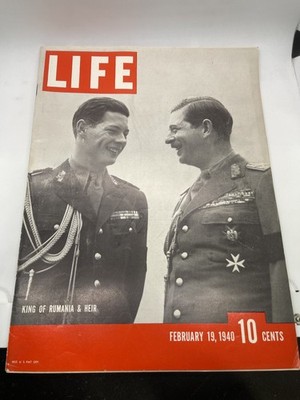 LIFE Magazine February 19 1940 Vol 8 No 8 King of Rumania Cover Stories