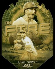 2022 Topps Fire #EF-17 Trea Turner En Fuego Gold Minted