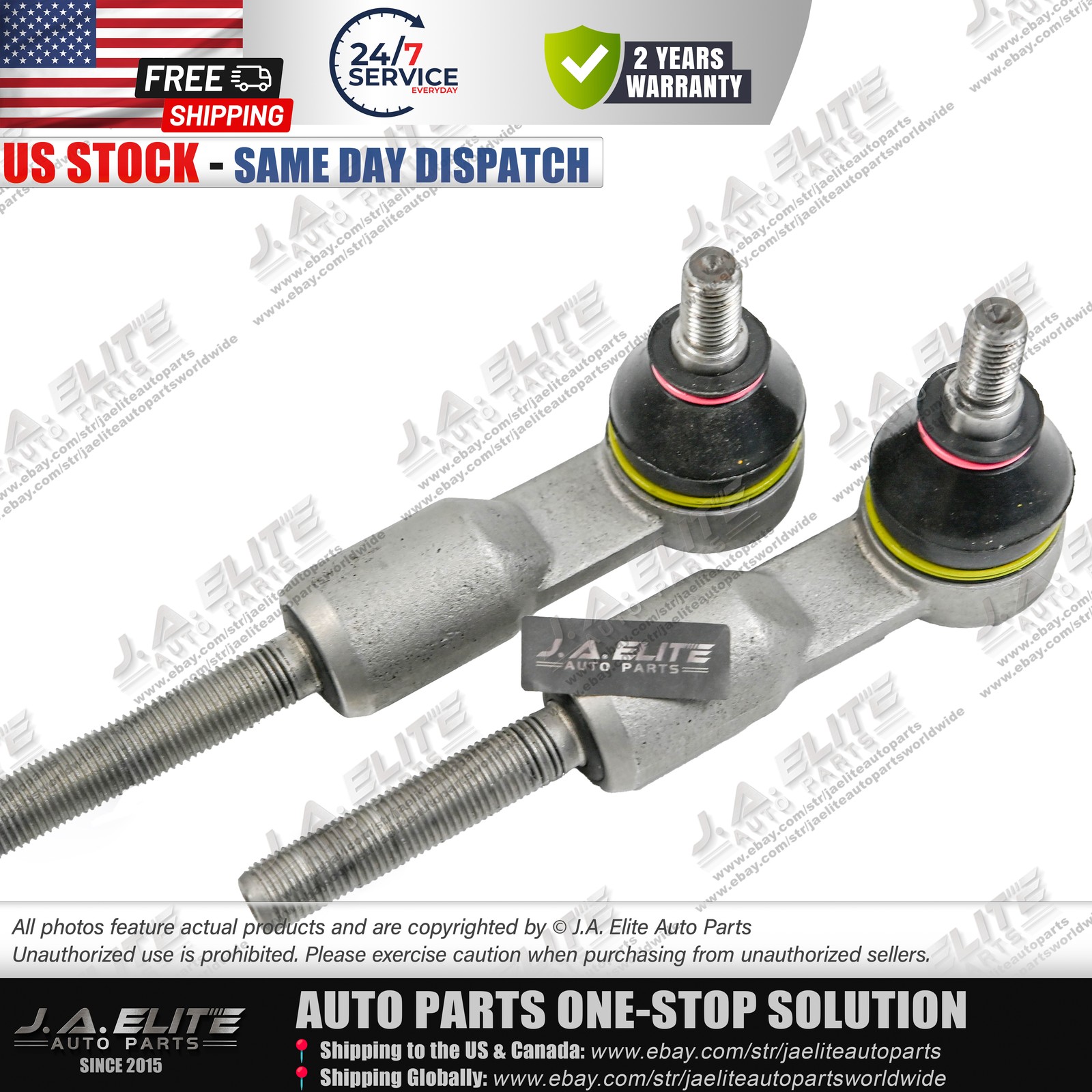 Bentley Arnage Outer Tie rod ends 2 pcs P/N PH108149PA