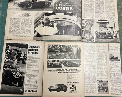 *Lot of 3* 1967 Ford Shelby AC Cobra*427 Road report* car ad  print