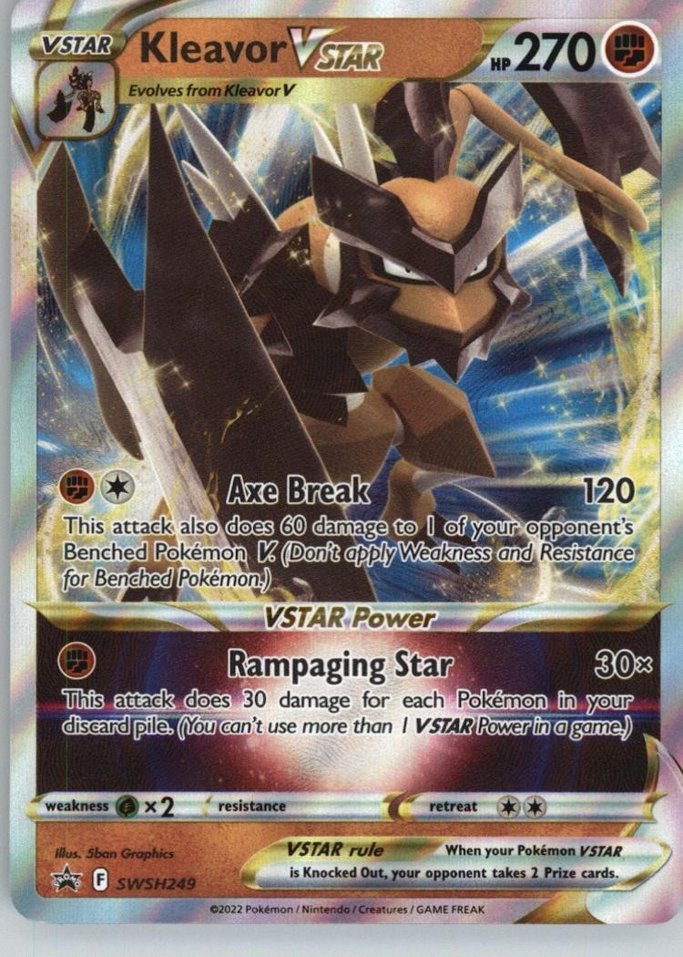 Kleavor VSTAR SWSH249 Holo Promo Sword & Shield Promo Pokemon Near Mint