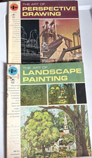 Vintage Grumbacher Art Instruction Books Landscape Painting Perspective Draw