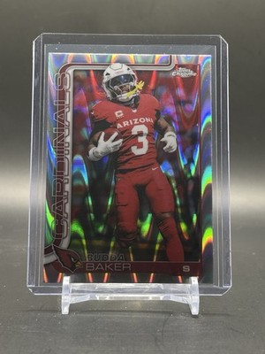 2025 Topps Chrome - Budda Baker #8 - Raywave Refractor