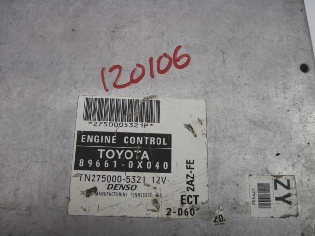 COMPUTADOR ECM Toyota Camry 2003 03 4 cilindros automático 896610X040 843725 - Imagem 4 de 4