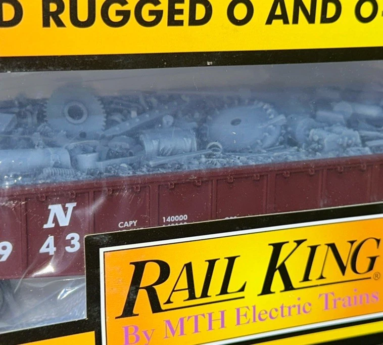 MTH RAIL KING 30-7008 LOUISVILLE & NASHVILLE Gondola w/ Junk Load O-Gauge L&N - Image 3 of 4
