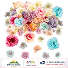 174 Pcs Mini Silk Flowers for DIY Crafts, Wedding Decor, and Home Decoration