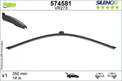 Balai d'essuie-glace arrière 574581 VALEO pour PORSCHE VW AUDI BMW MERCEDES-BENZ - Photo 1/4