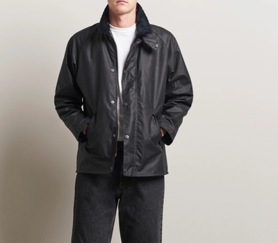 NAVY ~ Barbour Tracker Wax Jacket MSRP$445 British Heritage | eBay