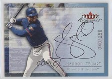 2001 Fleer Showcase Autographics Silver 40/250 Shannon Stewart Auto 0b2
