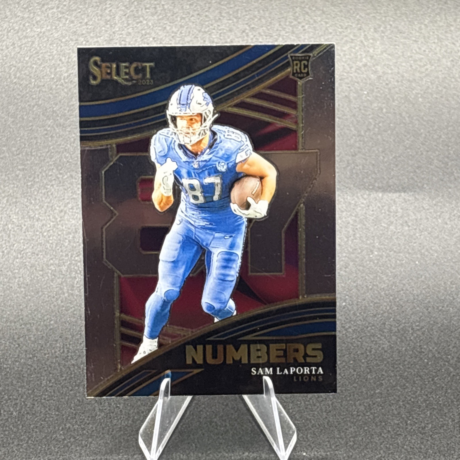 2023 SAM LAPORTA RC SELECT NUMBERS DETROIT LIONS #NMB-SLA
