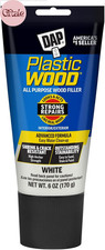 Plastic Wood All Purpose Latex Wood Filler, White, 6 Oz - Packaging May Vary