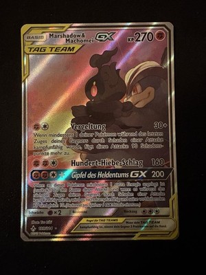 Pokémon Karte Marshadow Machomei GX 199/214 Alternativ Kräfte Im Einklang