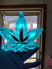 Ashtray Real Marijuana Leaf Cannabis leaf shaped Ashtray