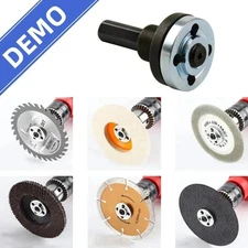 1Set 10mm Drill to Angle Grinder Adapter Rod Conversion Kit with Wrench - NEW