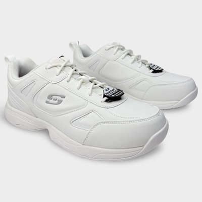 Skechers Work Relaxed Fit Dighton SR Men's 10 White EH SRO Safety Shoes 77111