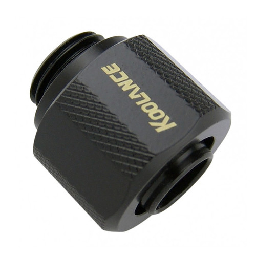 Koolance Compression Fitting for 10mm x 13mm (3/8in x 1/2in), Black - Picture 1 of 2