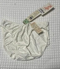 NWT Warner's VINTAGE 90s - Bright Stripes - Silky High Cut Bikini Panties Medium